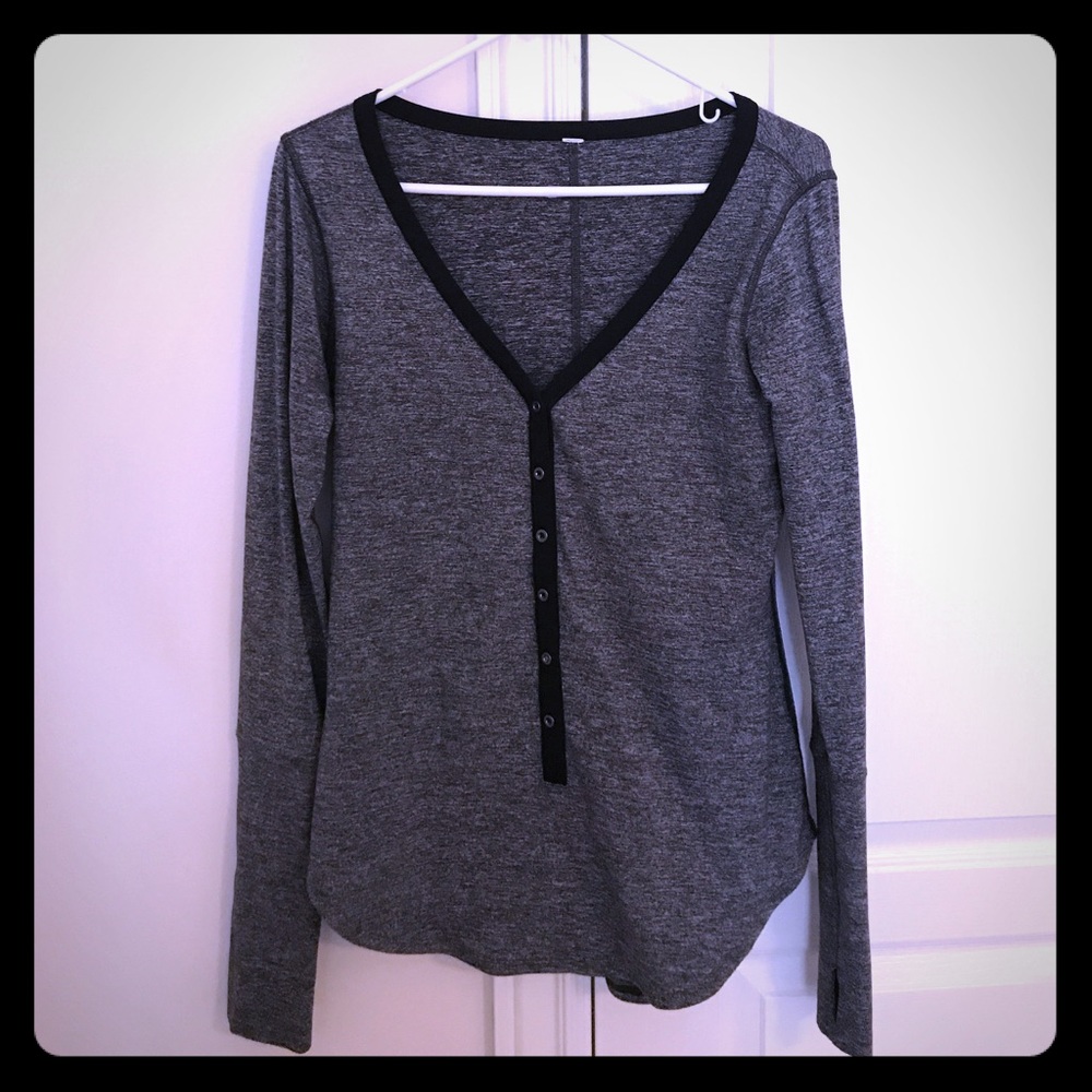 Lulu Henley long sleeve darling button shirt