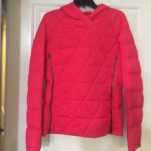 Hot Pink Lululemon Light Down Hooded Pullover 8