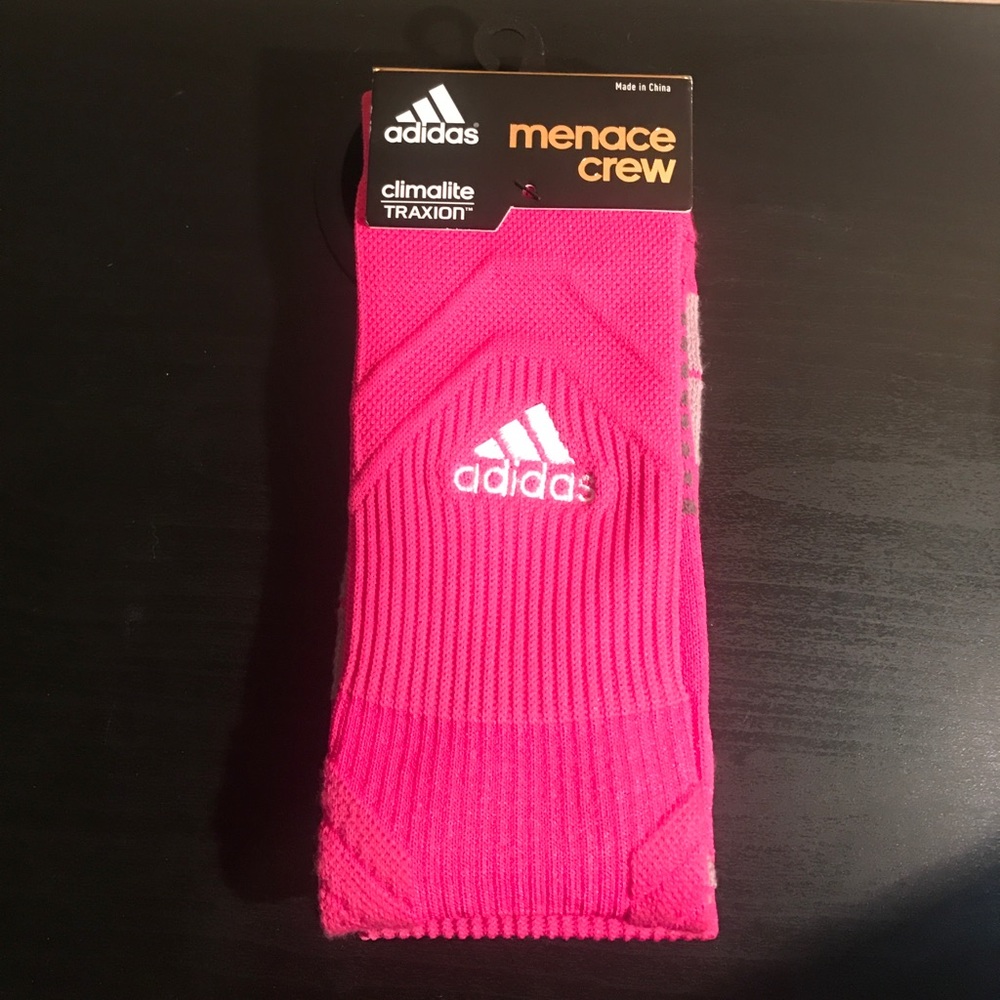 Adidas Pink Menace Crew Sock