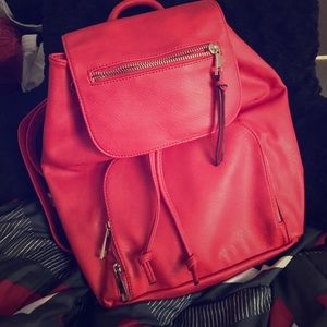 Red backpack