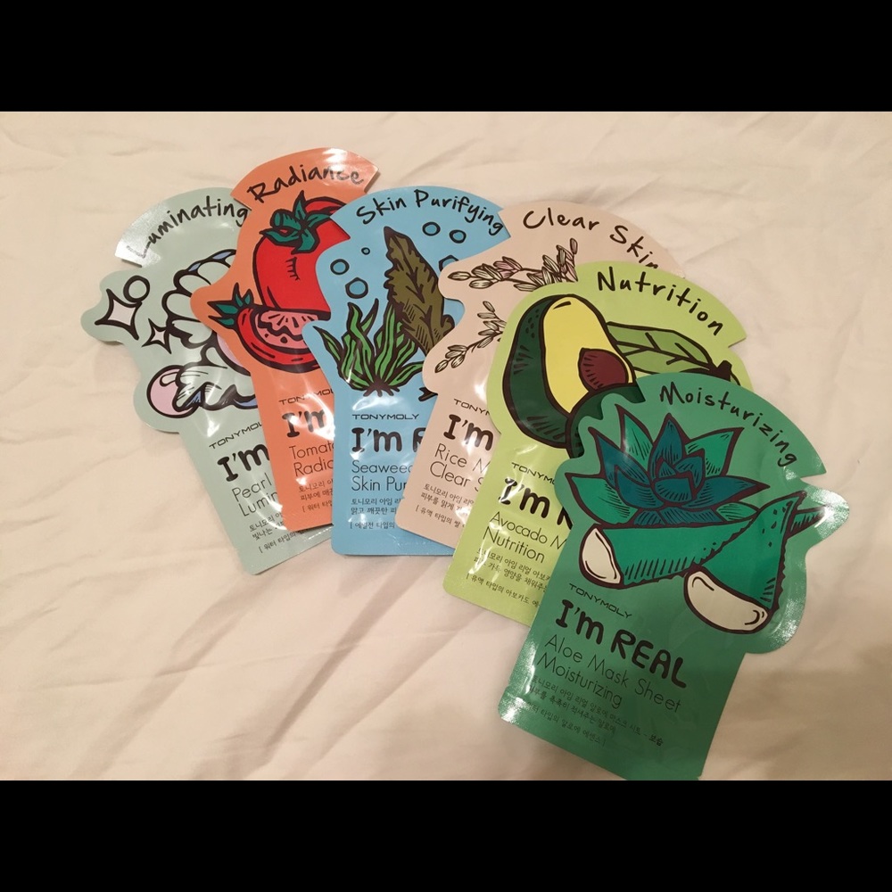9pc Tonymoly and dermal sheet mask lot