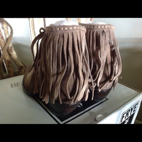 Frye Fringed Boho Ankle Boot - Picture 3 of 5