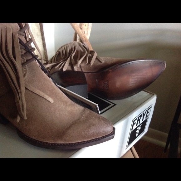 Frye Fringed Boho Ankle Boot - Picture 5 of 5