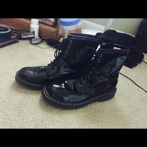Platinum Combat Boots