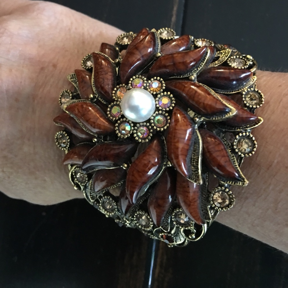Bracelet-  Cuff.  Costume Jewelry.