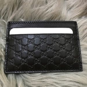 Men's Gucci Guccissimma Leather Card Holder