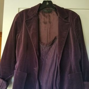 BCBG MaxMara Purple Velvet Blazer