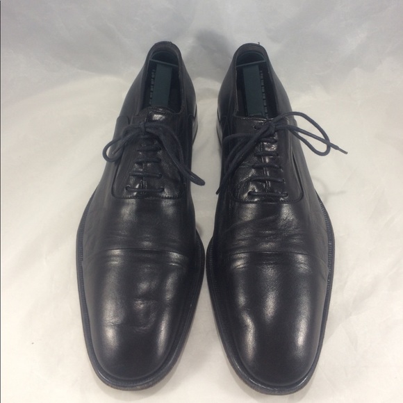 Bruno Magli made in Italy black cap toe oxfords - Picture 1 of 8