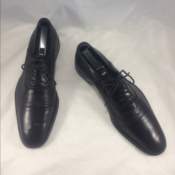 Bruno Magli made in Italy black cap toe oxfords - Picture 2 of 8