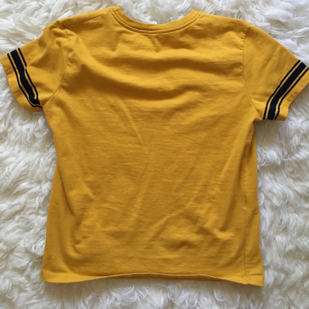 ✨BRANDY MELVILLE MUSTARD VARSITY TOP✨ - Picture 3 of 3