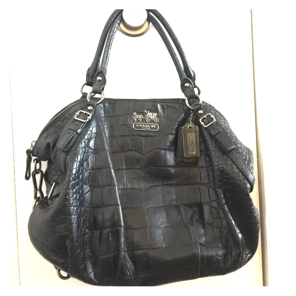 Leather coach bag