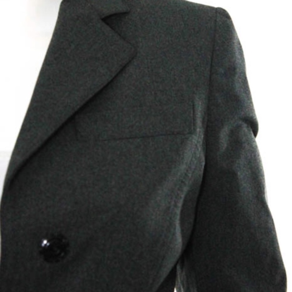 Prada Charcoal Gray Snap-Button Jacket Blazer - image 3