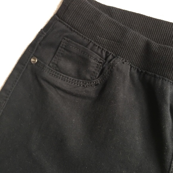 SO Ribbed Waist Sateen Shorts Black New - Picture 5 of 6