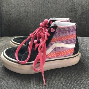 Girls Vans Hi Tops Size 11 GUC