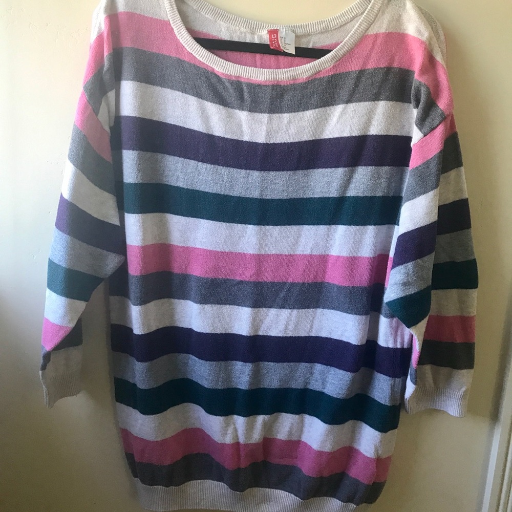 Divided by H&M Striped Lightweight Pullover