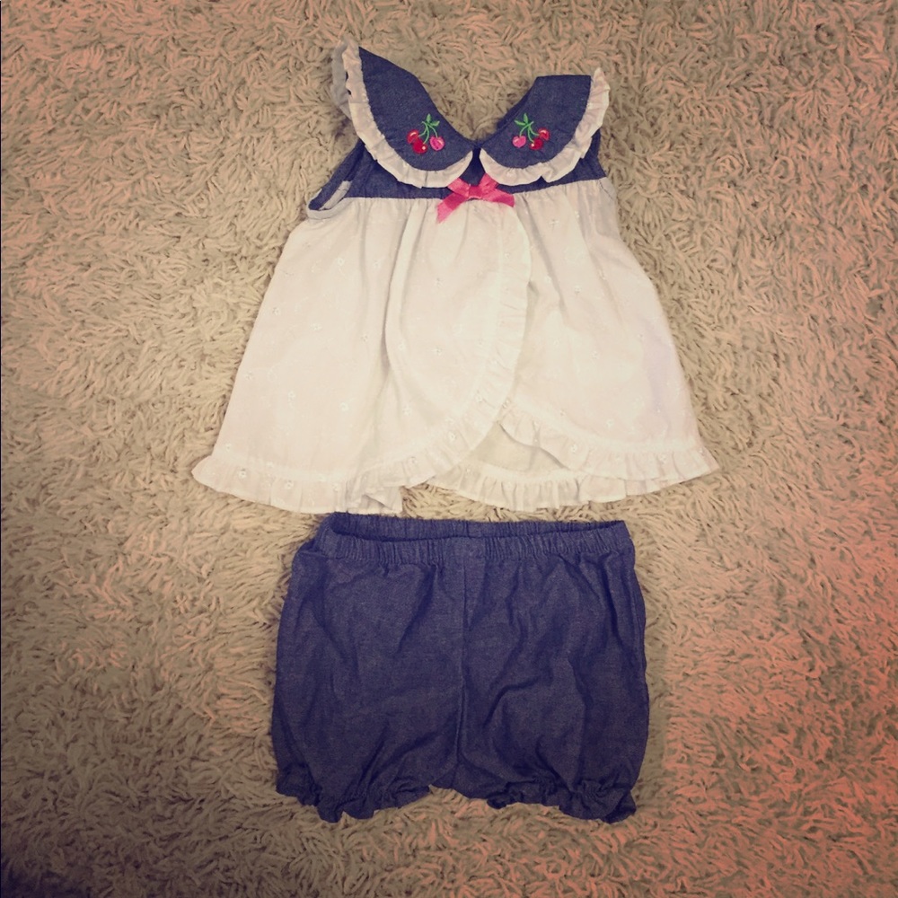 Two piece infant girl 0-3M dress set