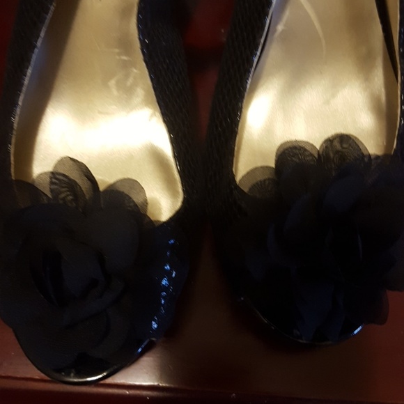 Karen Scott Shoes - Black peep toe shoes