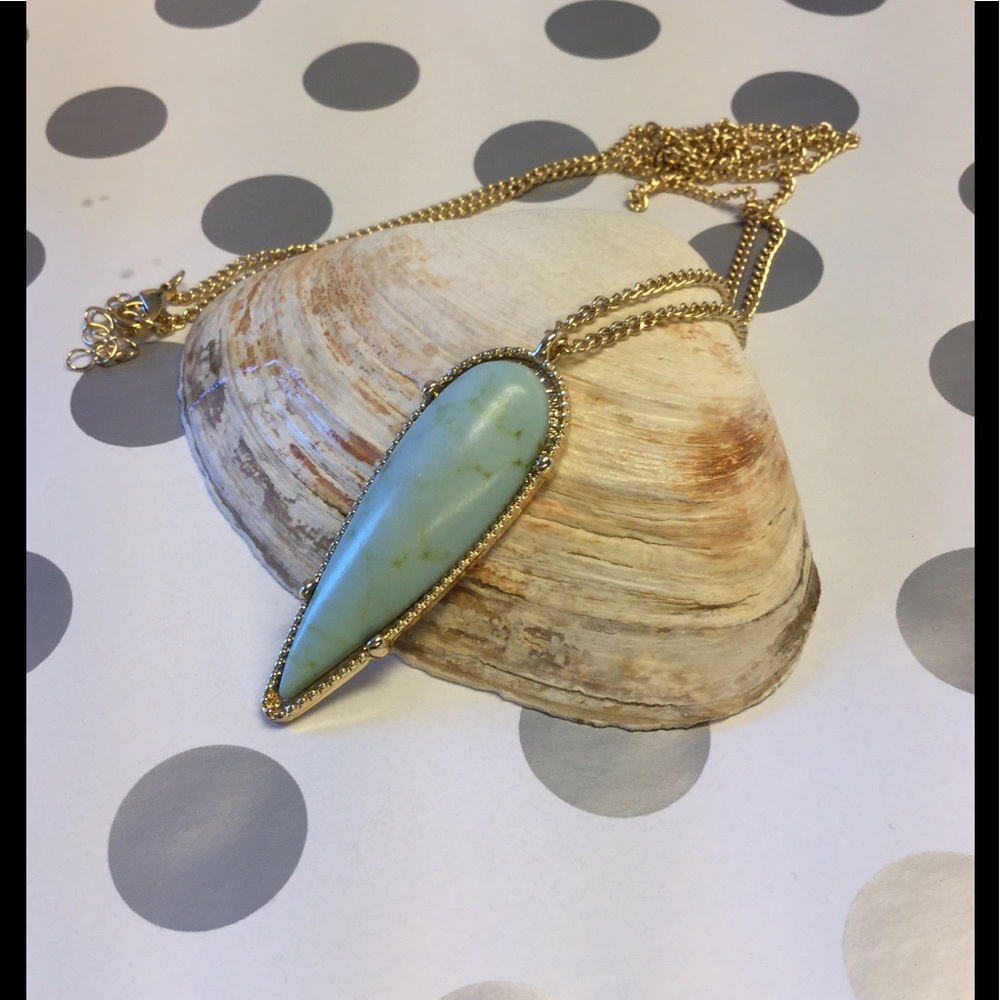 Turquoise Long Necklace - Picture 2 of 3