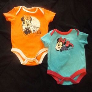 Set of Disney Minnie Mouse Onesies