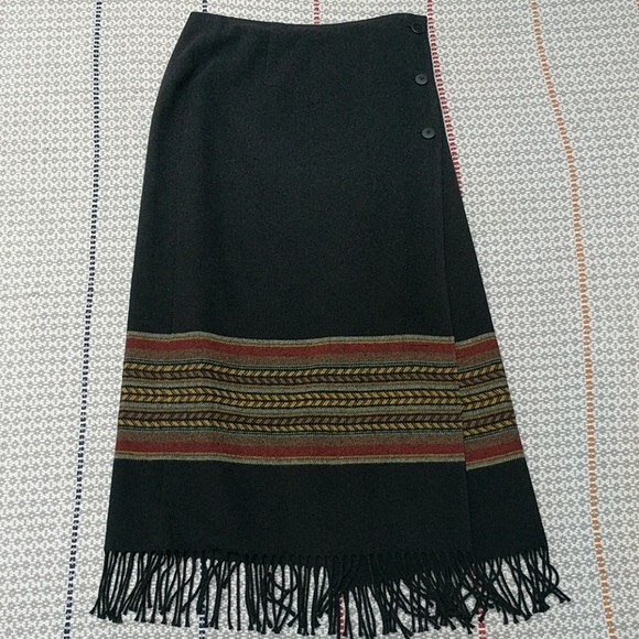 The Territory Ahead Dresses & Skirts - The Territory Ahead, Black Wrap Skirt