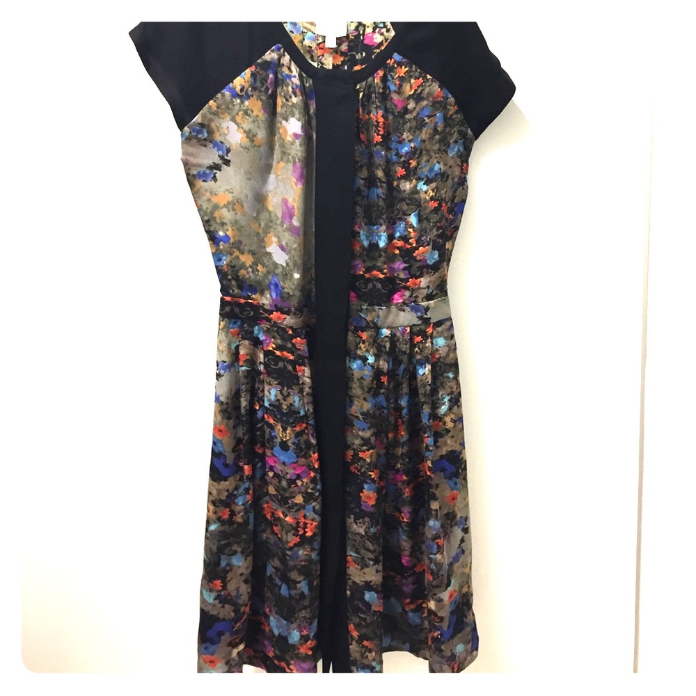 Floral cap sleeve Parker dress