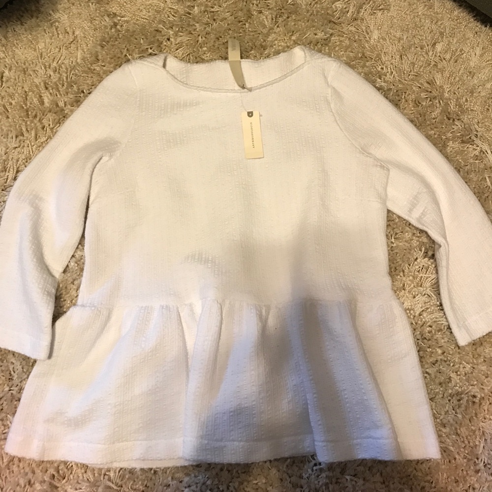 Anthropologie peplum style with tags