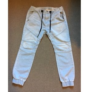 Bullhead Light Blue Denim Joggers
