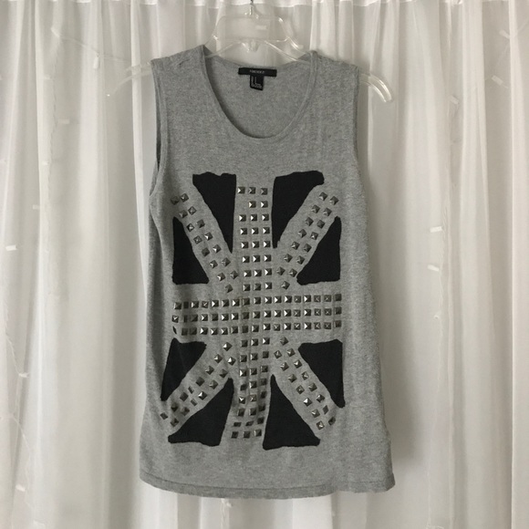 Studded British Flag Tank Top - Picture 1 of 3