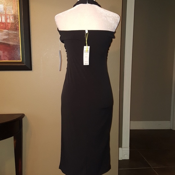 Bcbgeneration Draped Overlay Halter Dress - Picture 6 of 8