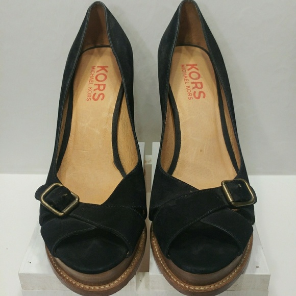 Michael Kors Black Suede Heel - Picture 1 of 3
