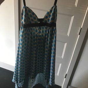 Millau flowy short to long sundress Blue/stripe