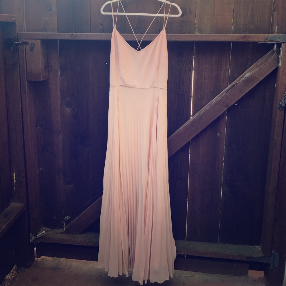 pleated maxi dress. Only worn once😁