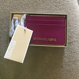 Michael by Michael Kors Fuschia Travel Wallet