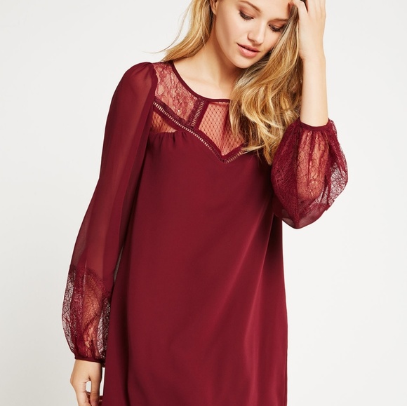 Bcbgeneration Lace-Trimmed Babydoll Dress - Picture 4 of 8