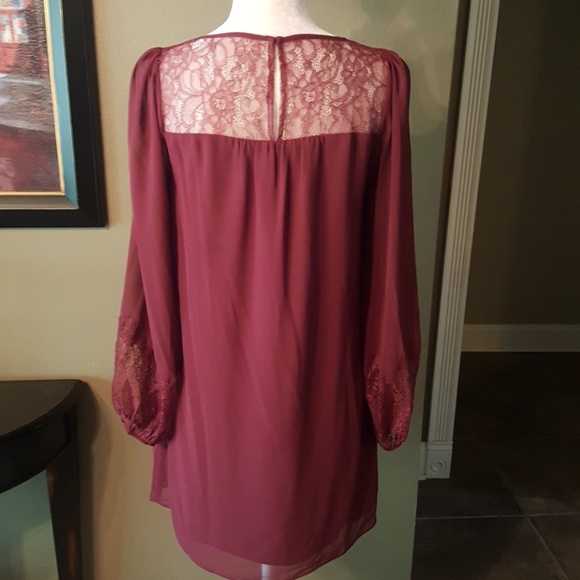 Bcbgeneration Lace-Trimmed Babydoll Dress - Picture 7 of 8