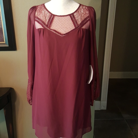 Bcbgeneration Lace-Trimmed Babydoll Dress - Picture 6 of 8