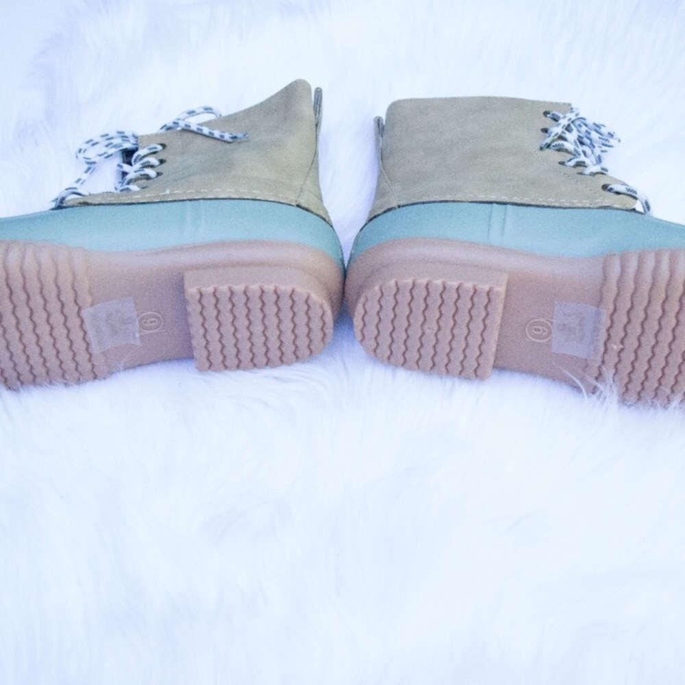 Sage Duck Boots - Picture 2 of 3