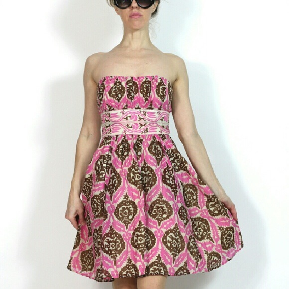 Anthropologie Dresses & Skirts - Plenty by Tracy Reese Ikat Strapless Dress