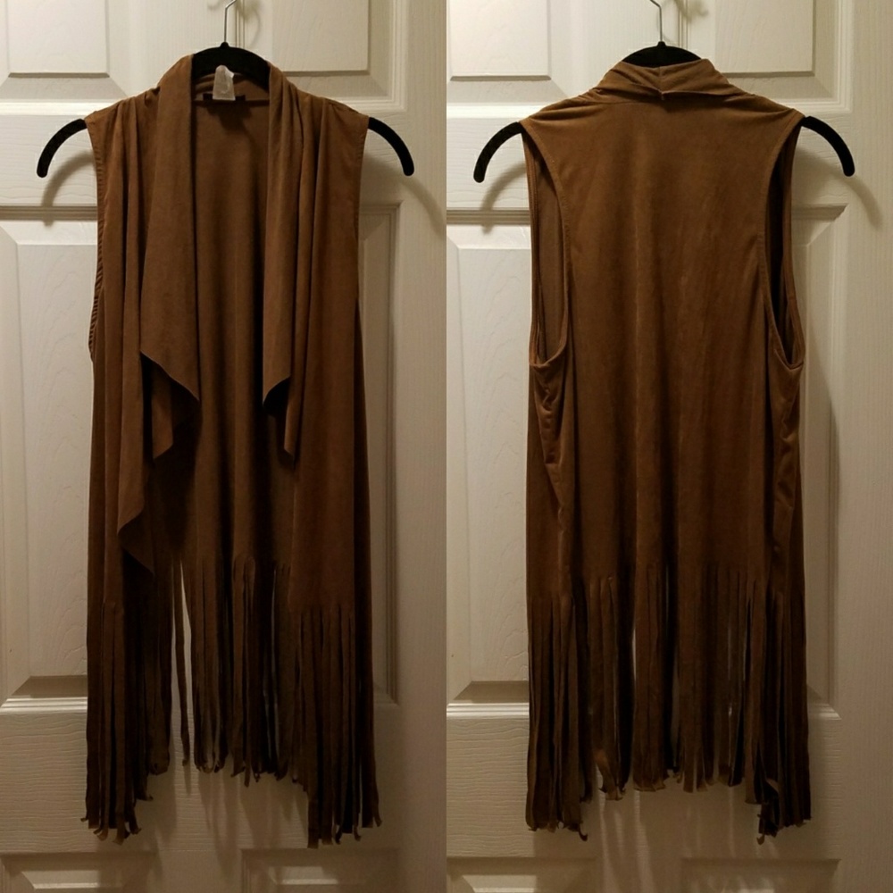 NWOT Fringe Vest - Picture 1 of 3