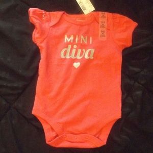 NWT Mini Diva Onesie
