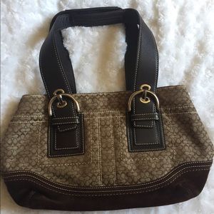 Small brown Coach bag