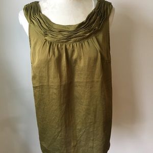 Ann Taylor loft olive green top
