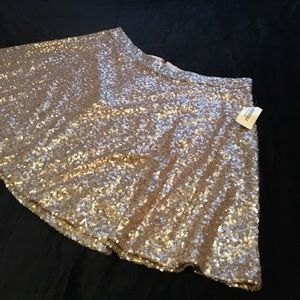 Gold Sequin NWT New Years Skirt!!