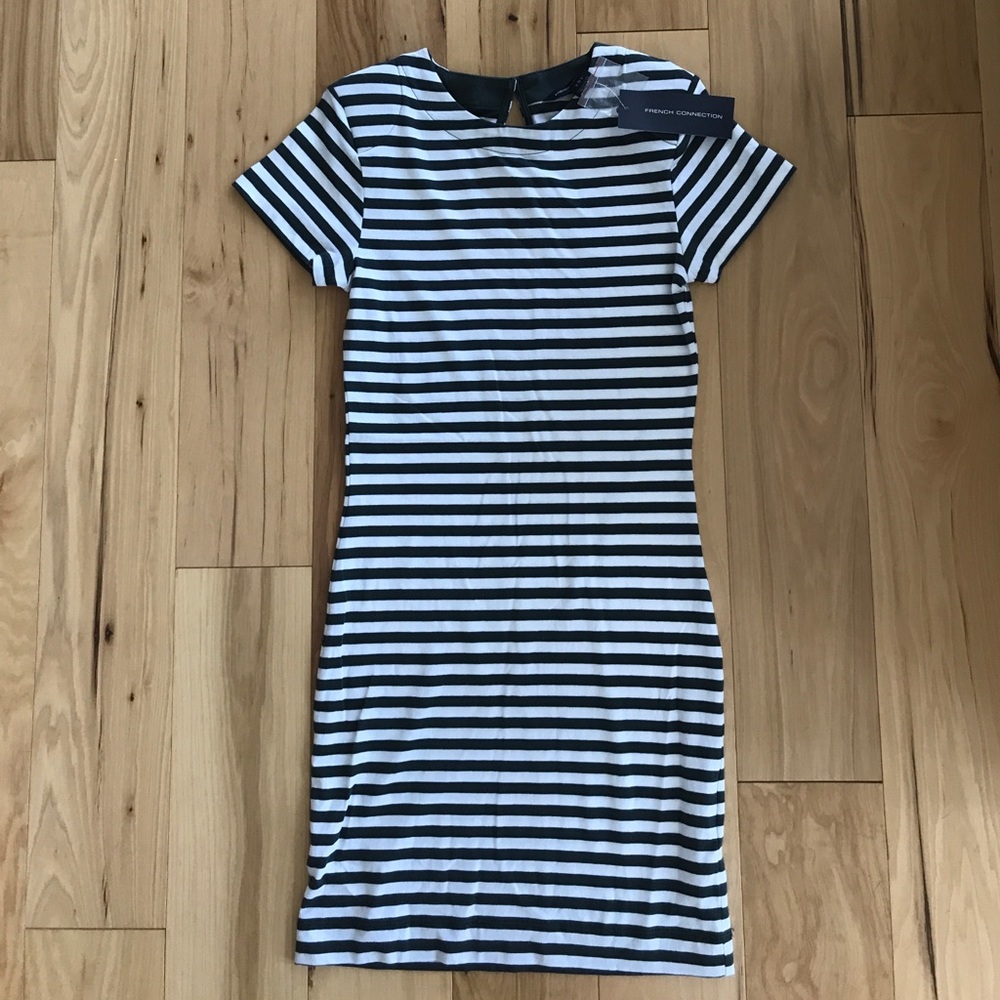 French Connection Sienna stripe bodycon dress sz 4