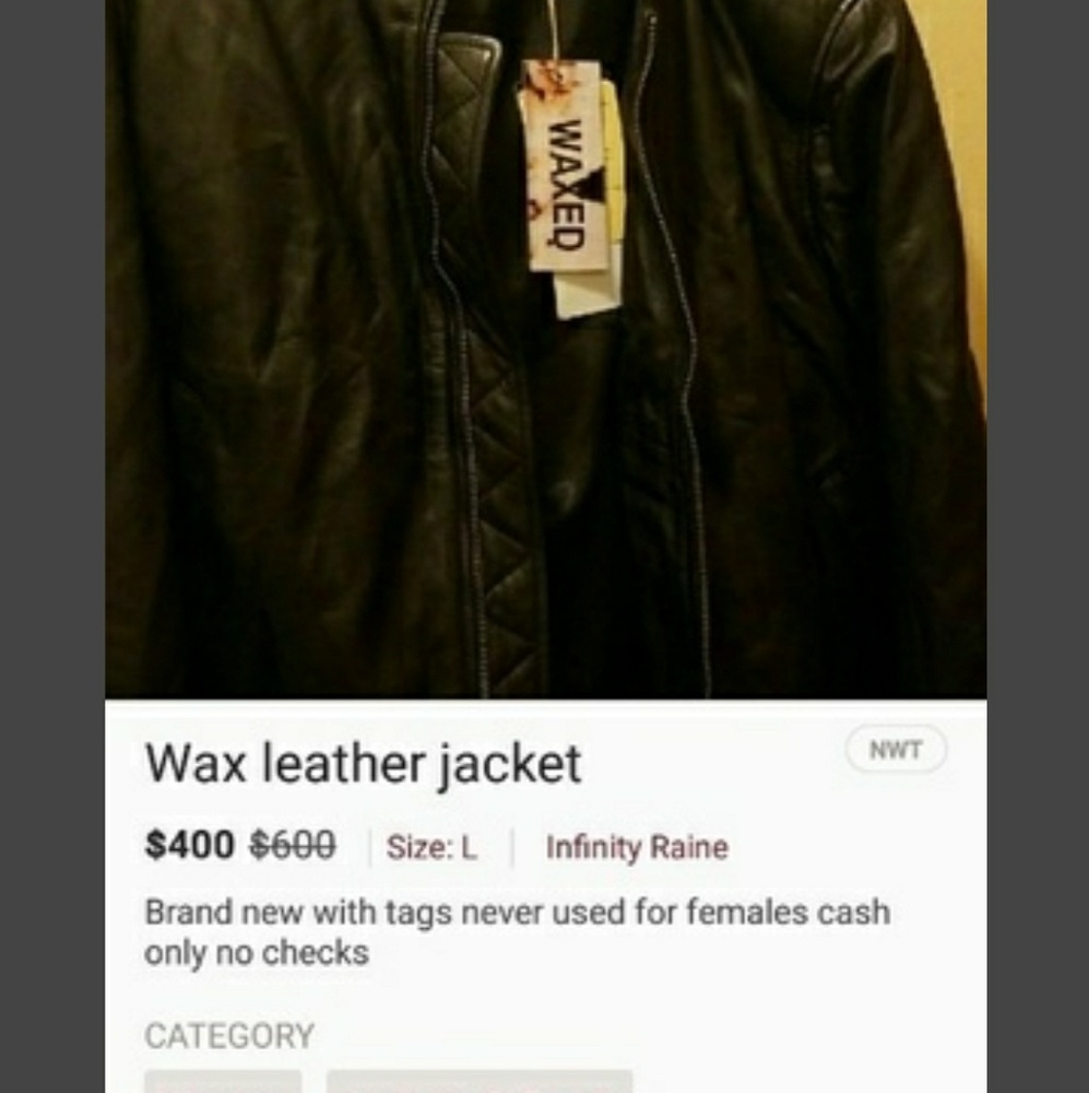 Nice leather wax jacket