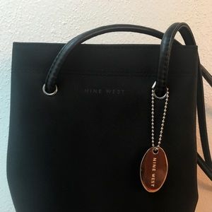 Black Leather Nine West Shoulder Bag