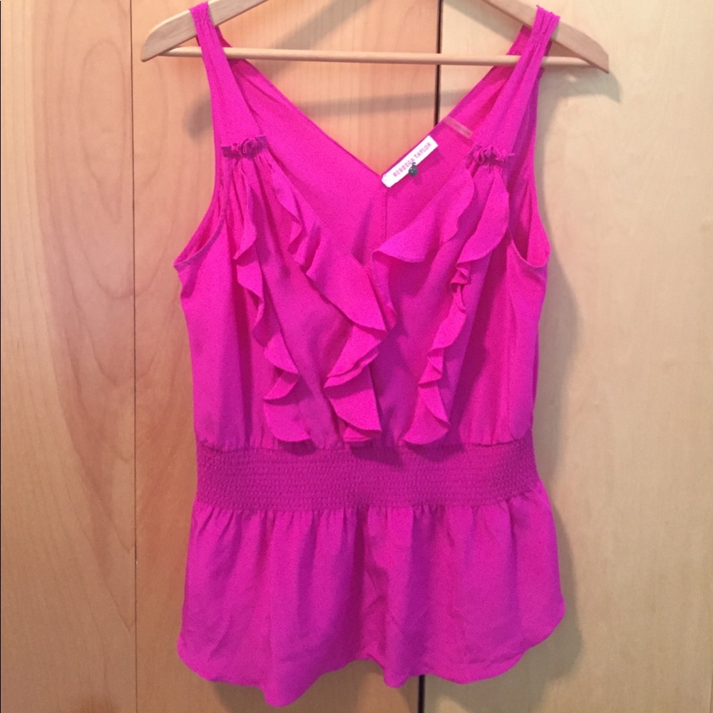 Rebecca Taylor Hot Pink Blouse