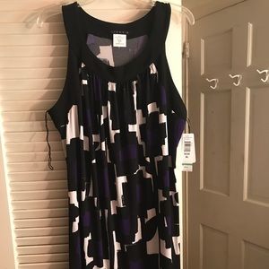 XL Geometric Sleeveless Dress