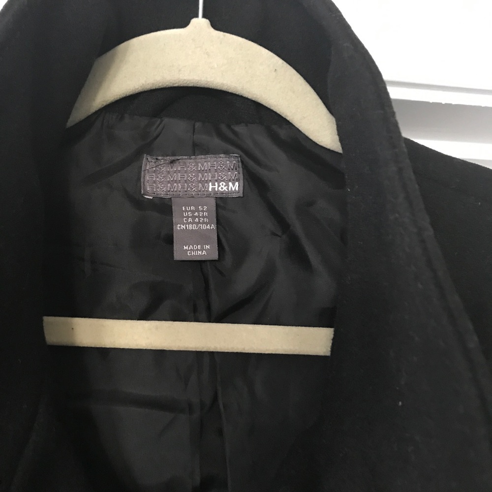 Black H&M Coat - Size: 42R