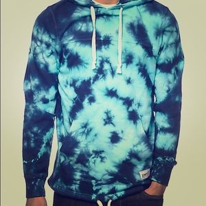Empyre Compass Bright Blue Tie Dye Hoodie